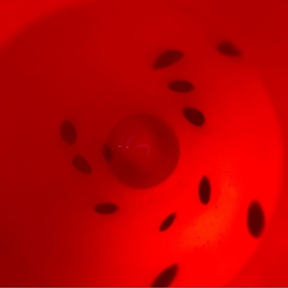 Vintage red and black spotted Murano style vase - Picture 10 of 16